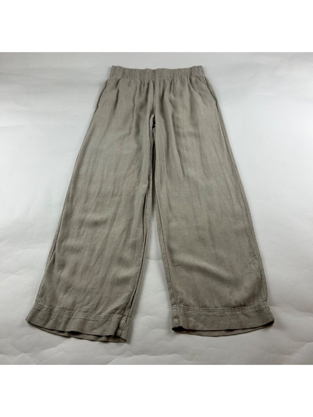 Old Navy Flax Linen Blend High Rise Wide Leg Pant S